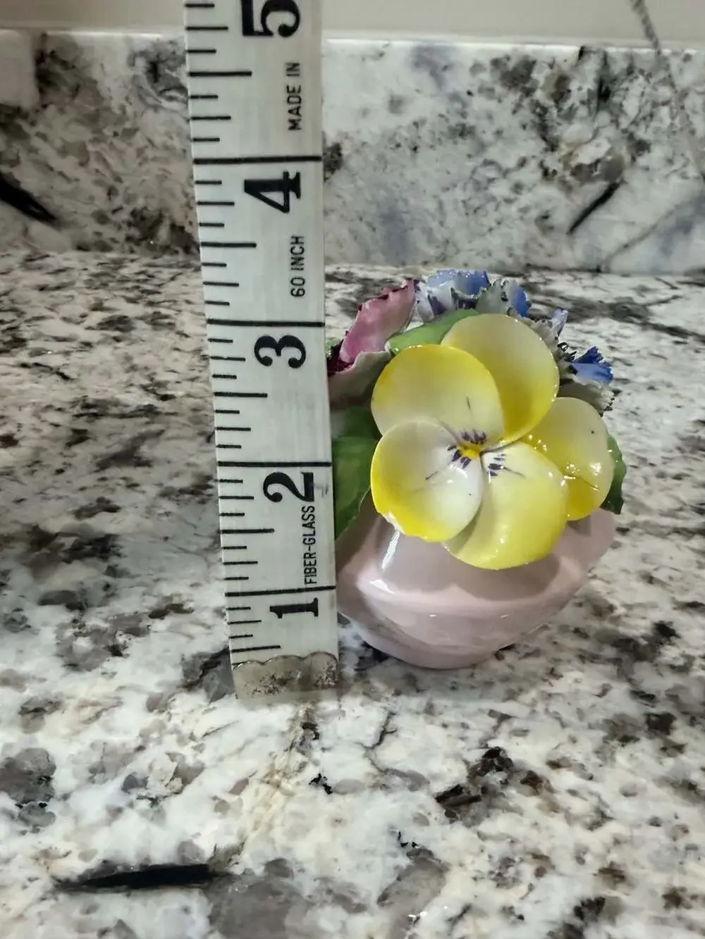 Regal Bone China Floral Arrangement in Footed Vase